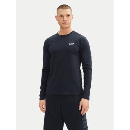 EA7 Emporio Armani Тениска с дълъг ръкав 8NPT28 PJVQZ 1562 Тъмносин Slim Fit
