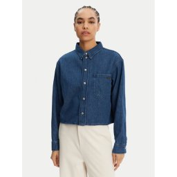 Calvin Klein Jeans дънкова риза J20J225518 Тъмносин Relaxed Fit