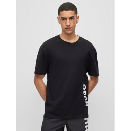 Hugo Тишърт 50493727 Черен Relaxed Fit