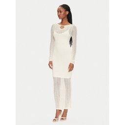 Marciano Guess Плетена рокля 5GGK45 5869Z Бял Regular Fit