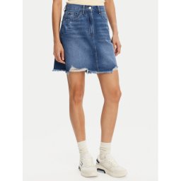 Tommy Jeans Дънкова пола DW0DW20135 Син Mom Fit