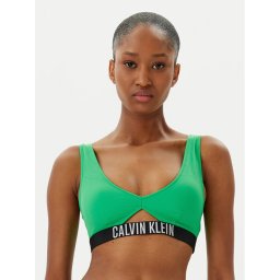Calvin Klein Swimwear Горнище на бански KW0KW02745 Зелен