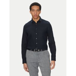Calvin Klein Риза K10K109286 Тъмносин Slim Fit