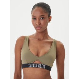 Calvin Klein Swimwear Горнище на бански KW0KW02745 Зелен