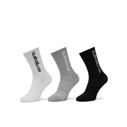 Quiksilver Дълги чорапи AS_QUIKSILVER_100W_SS25 (3-PACK) Бял