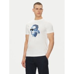KARL LAGERFELD Тишърт 755065 552241 Бял Regular Fit