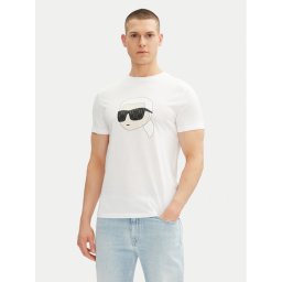 KARL LAGERFELD Тишърт 755073 552251 Бял Regular Fit