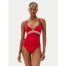 Tommy Hilfiger Бански костюм UW0UW05847 Червен