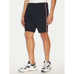 Tommy Hilfiger Шорти от плат Global Stripe MW0MW39255 Тъмносин Regular Fit