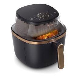 PHILIPS Airfryer Series 3000 7.2 литра Сензорен екран Технология Rapid Air Plus Прозорец за готвене черен