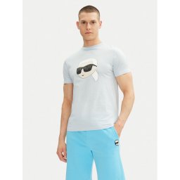 KARL LAGERFELD Тишърт 755073 552251 Светлосиньо Regular Fit