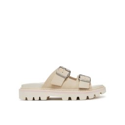 Tommy Jeans Чехли Double Strap Sandal Suede EN0EN02797 Екрю