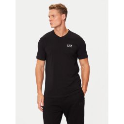 EA7 Emporio Armani Тишърт 8NPT27 PJVQZ 1200 Черен Regular Fit