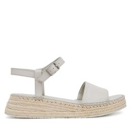 Еспадрили Calvin Klein Wedge Rope Sandal Lth HW0HW02546 Бял
