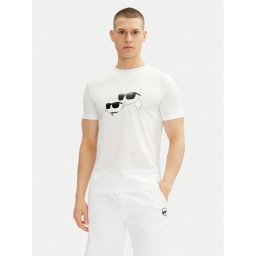 KARL LAGERFELD Тишърт 755061 552241 Бял Regular Fit