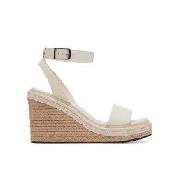 Calvin Klein Еспадрили Wedge Sandal 70 - He HW0HW02376 Бял
