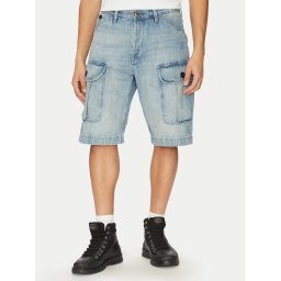 G-Star Raw Дънкови шорти Bend 3D Cargo D26528-D788 H119 Светлосиньо Relaxed Fit