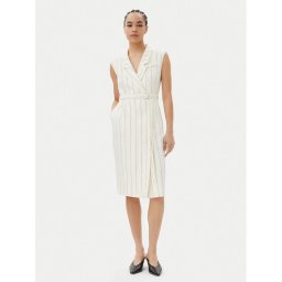 BOSS Ежедневна рокля Drupe 50540617 Кремав Relaxed Fit