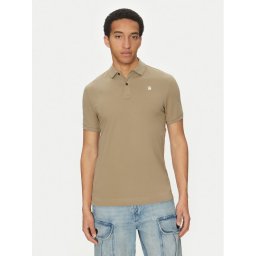G-Star Raw Тениска с яка и копчета Dunda D11595-5864 6057 Каки Slim Fit