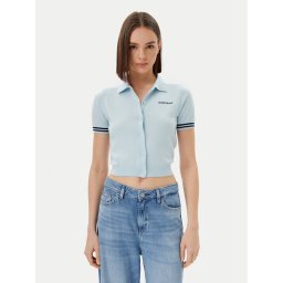 Guess Jeans Кардиган W5GR03 Z3HO2 Светлосиньо Regular Fit