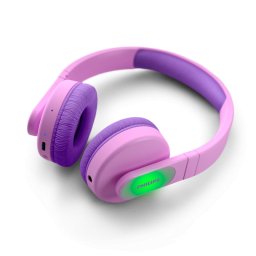 PHILIPS Детски Bluetooth слушалки Светещи наушници Ограничена сила на звука до 85 dB розови