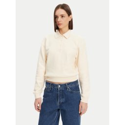 Lacoste Суитшърт SF0351 Бежов Relaxed Fit