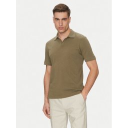 Marc O'Polo Тениска с яка и копчета M23 2091 53026 Зелен Regular Fit