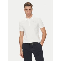 Lacoste Тениска с яка и копчета PH9185 Бял Regular Fit