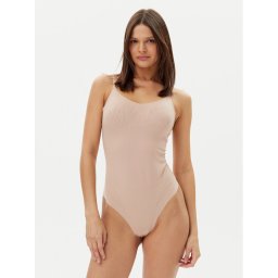 Calvin Klein Underwear Оформящ гащеризон LV00QF8295 Бежов