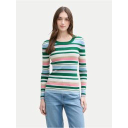 Tom Tailor Denim Пуловер 1045615 Цветен Slim Fit
