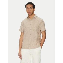 Guess Риза M5GH26 WH7V2 Бежов Regular Fit