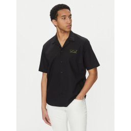 KARL LAGERFELD Риза 605443 552600 Черен Relaxed Fit