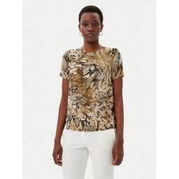 Marciano Guess Блуза Blusa tatjana ss printed Кафяв Comfort Fit