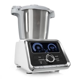 Klarstein GrandPrix кухненски робот, 500W/1000W 2,5l, купа за смесване от неръждаема стомана, бял цвят (KG12-GrandPrix)
