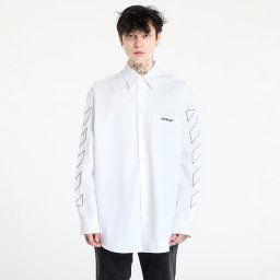 Риза Off-White Diag Outl Popl Over Shirt White/ Black XL