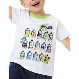 CHICCO Boys Tee White/Green