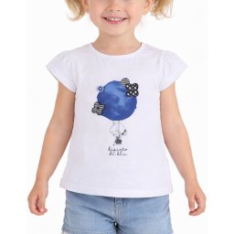 CHICCO Girls Tee White/Blue