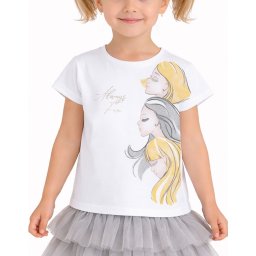 CHICCO Girls Tee White/Multi