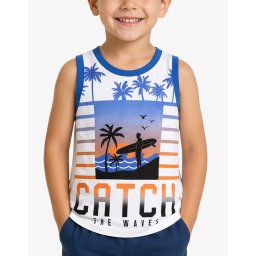 CHICCO Boys Tank White Printed