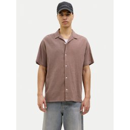 Jack & Jones Риза Luke 12255781 Кафяв Relaxed Fit