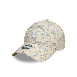 New Era Шапка с козирка New York Yankees Floral Quilt 9Twenty 60595367 Бежов