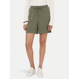 ONLY Шорти от плат Siesta 15333032 Зелен Loose Fit