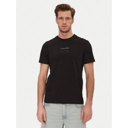 Calvin Klein Тишърт Editorial Logo K10K114172 Черен Regular Fit