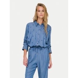 ONLY Риза New Grace 15337926 Син Loose Fit