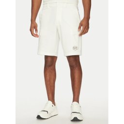 EA7 Emporio Armani Спортни шорти 7M000196 AF13554 U0005 Бял Regular Fit