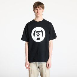 Тениска A BATHING APE Stencil Circle Ape Face Tee UNISEX Black XXL