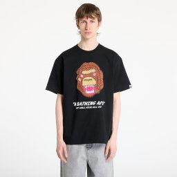 Тениска A BATHING APE Embroidery Style Souvenir Logo Tee UNISEX Black M