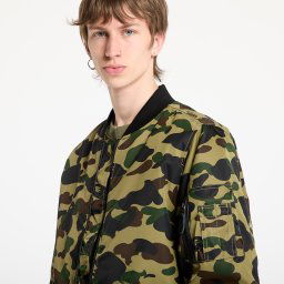 Яке A BATHING APE 1St Camo Shark Ma-1 Jacket UNISEX Green M
