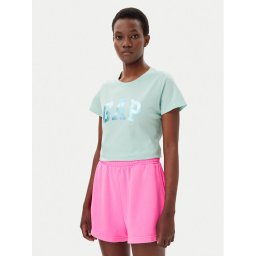 Gap Тишърт 729555-13 Зелен Regular Fit