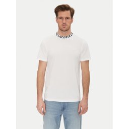 Lacoste Тишърт TH9582 Бял Regular Fit